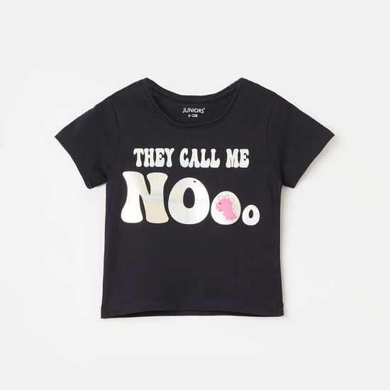 JUNIORS Typographic Print T-shirt