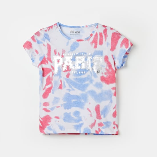 FAME FOREVER Tie & Dye Print T-shirt