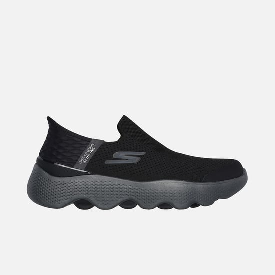 SKECHERS Go Walk Massage Fit - Current Slip-On Shoes | Black