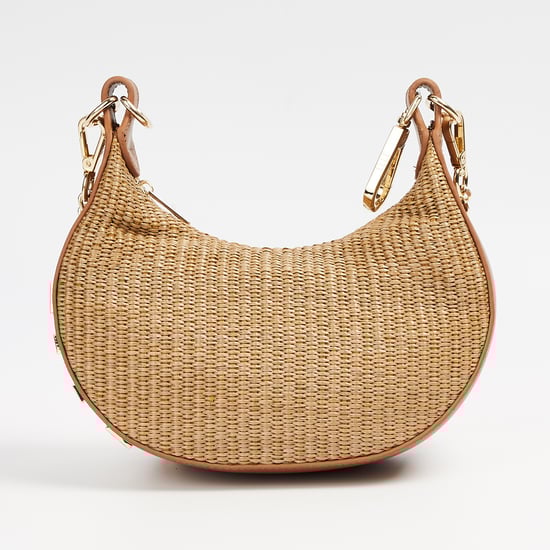 ELLE Logo Embellished Handheld Bag