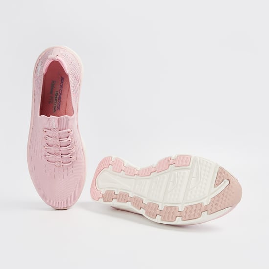 Pink Skechers Damen Air Cooled Memory Foam SKECHERS D'lux Walker