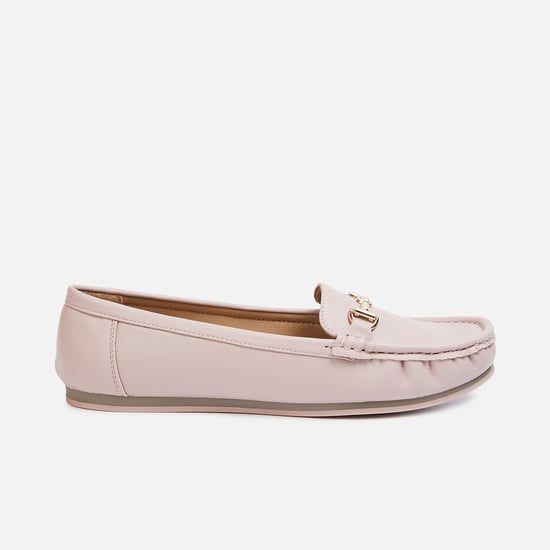 GINGER Metal Accent Loafers