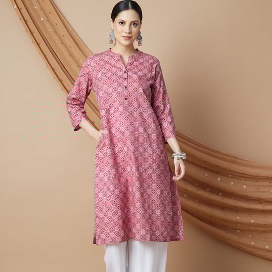 MELANGE Printed Straight Kurta