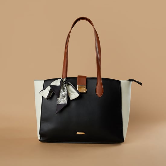 CODE Colourblocked Shoulder Bag