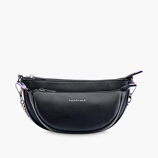 FASTRACK Solid Sling Bag with Detachable Pouch