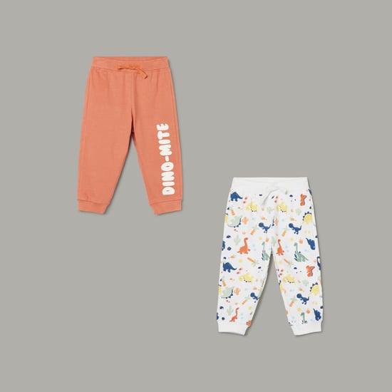 JUNIOR BABY Printed Joggers - Pack of 2