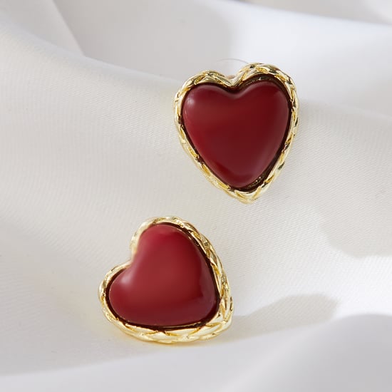 GINGER Heart Shaped Studs