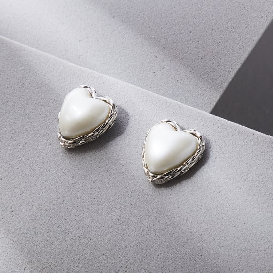 GINGER Heart Stud Earrings