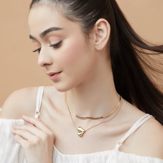 GINGER Heart Pendant with Layered Chain