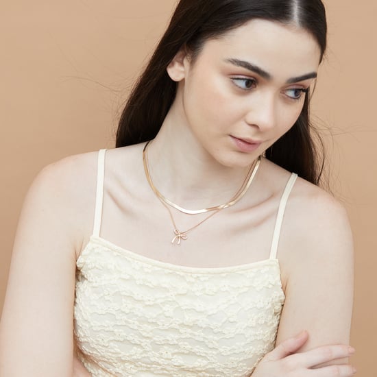 GINGER Plated Twin Necklace Set