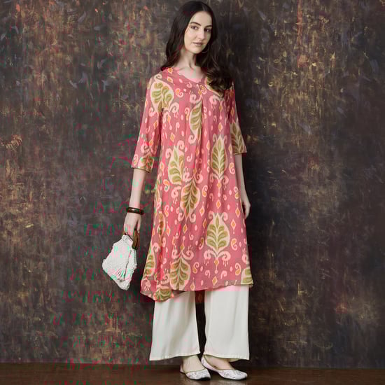MELANGE Ethnic Print A-line Kurta