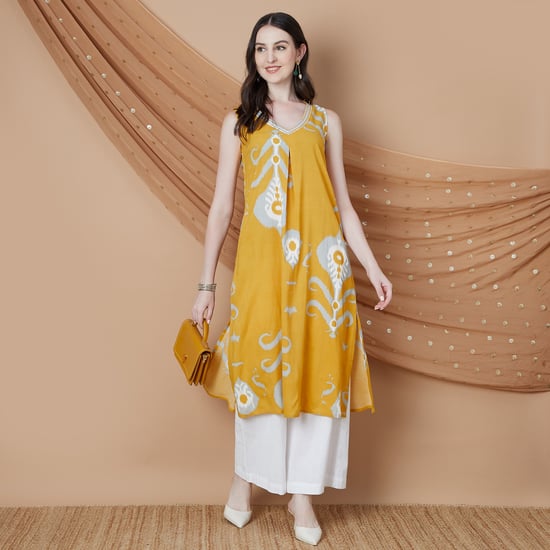 MELANGE Printed Straight Kurta