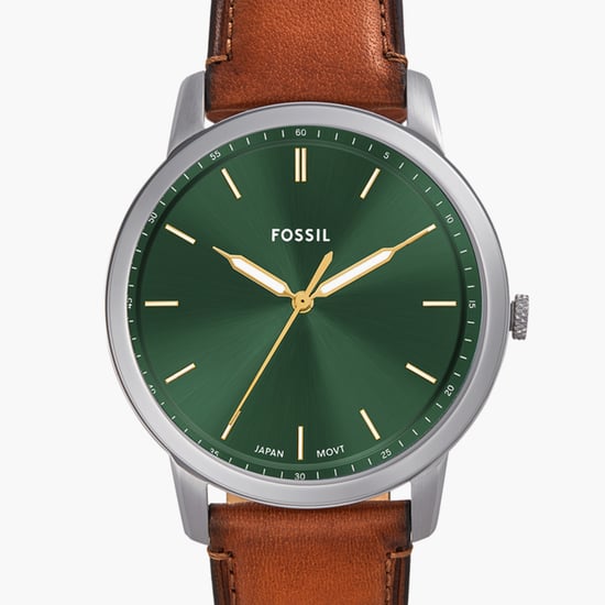FOSSIL Minimalist Leather Strap Watch FS6094
