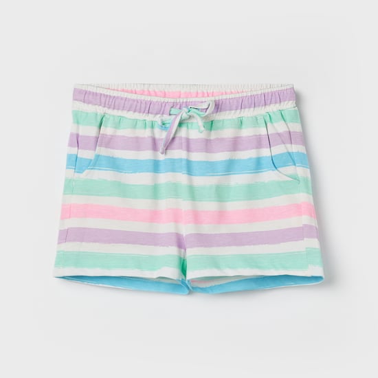 FAME FOREVER Striped Shorts