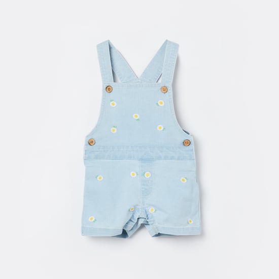 JUNIORS Girls Embroidered Playsuit Blue