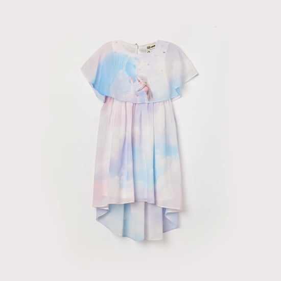 FAME FOREVER Frozen Print A-Line Dress