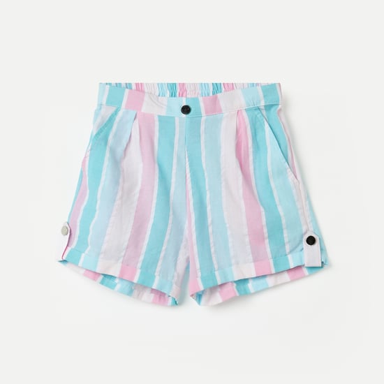 FAME FOREVER Striped Shorts