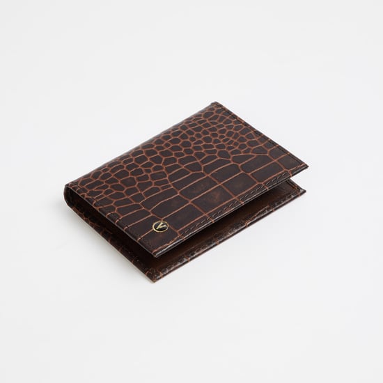 VAN HEUSEN Croc-Textured Bi-Fold Wallet