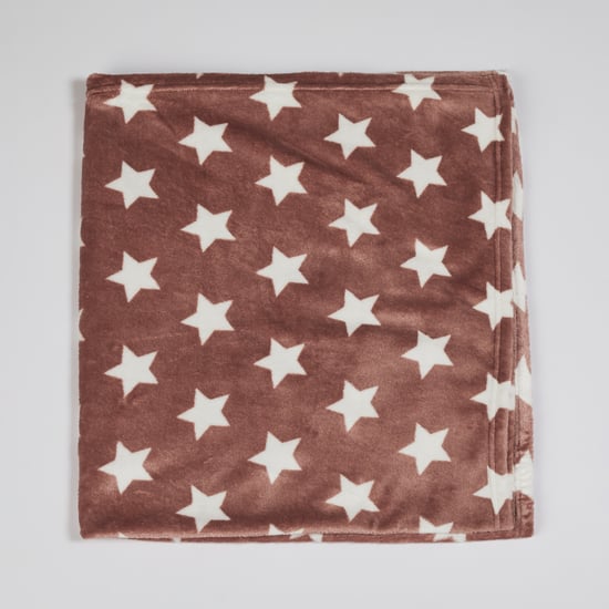 FS MINI KLUB Star Print Faux-Mink Baby Blanket
