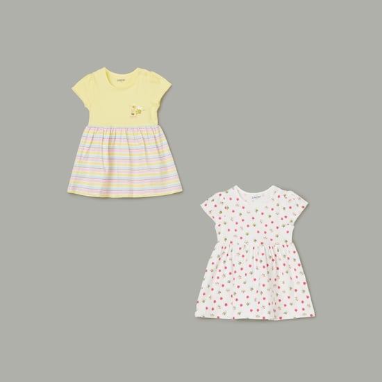 JUNIOR BABY Assorted Fit and Flare Dress - Pack of 2