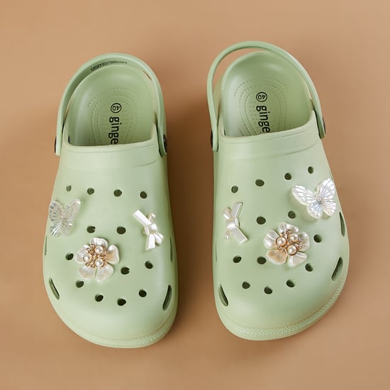 GINGER Charm Detail Clogs
