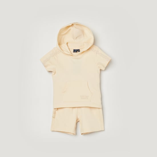 JUNIORS Solid T-shirt with Shorts