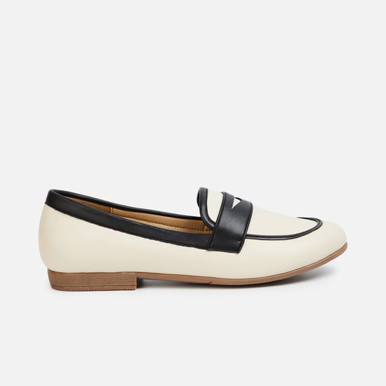 ALLEN SOLLY Contrast Panelled Loafers