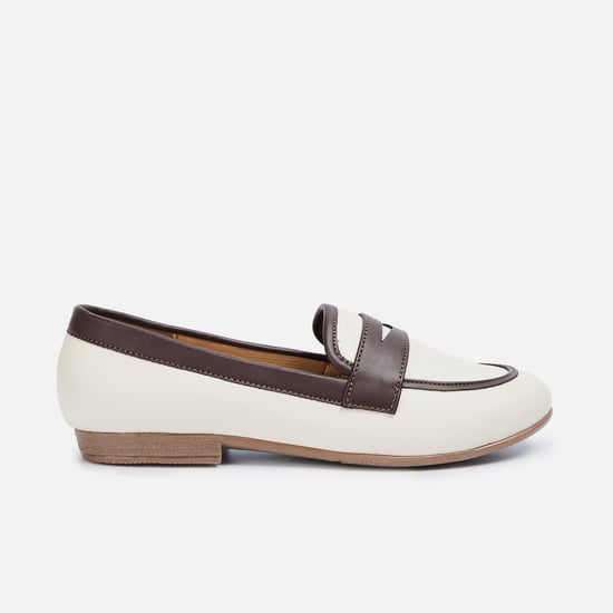 ALLEN SOLLY Contrast Detailed Loafers
