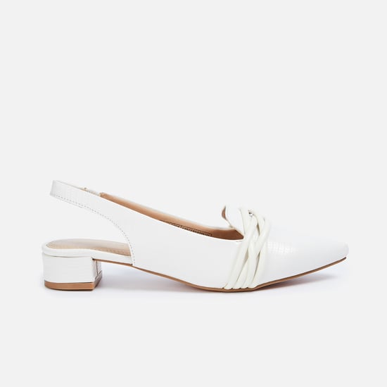 ALLEN SOLLY Rope-Detailed Block Heels