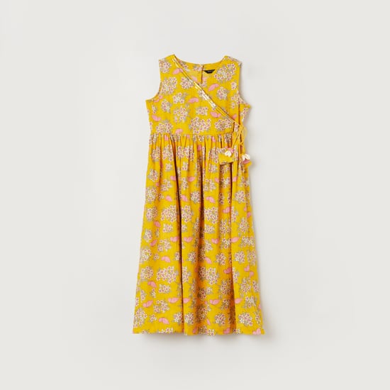 MELANGE Floral Print A-line Dress