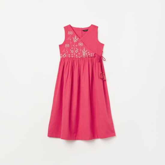 MELANGE Embroidered Angrakha Dress