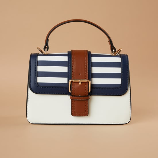 GINGER Colourblocked Handheld Bag