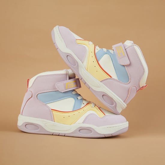 FAME FOREVER Colourblock High-Top Sneakers