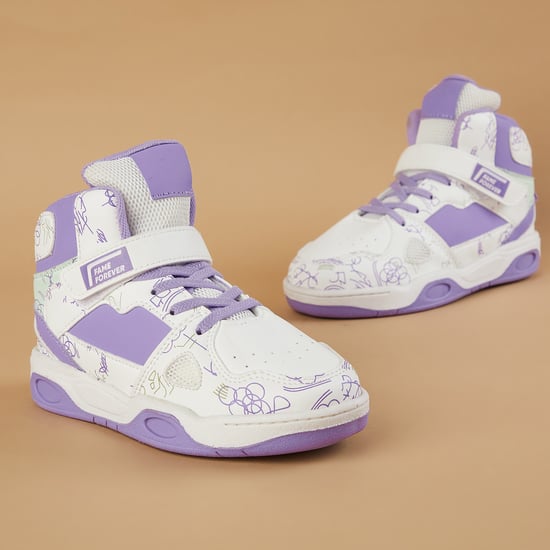 FAME FOREVER Colourblock High-Top Sneakers