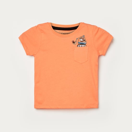 JUNIORS Detail Printed T-shirt