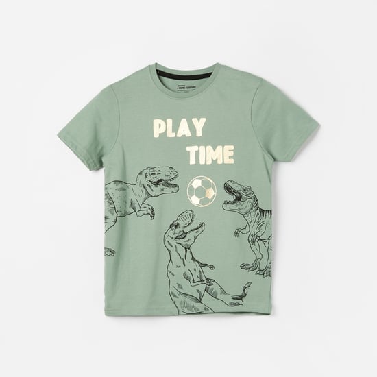 FAME FOREVER Dino Print T-shirt