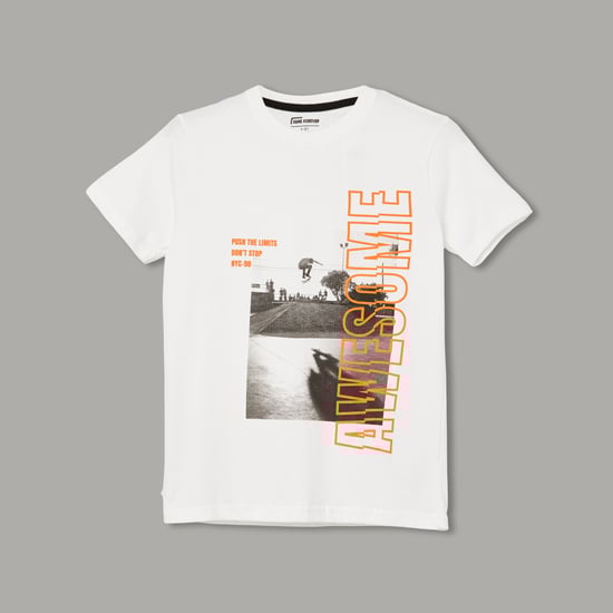 FAME FOREVER Graphic Print Regular T-shirt