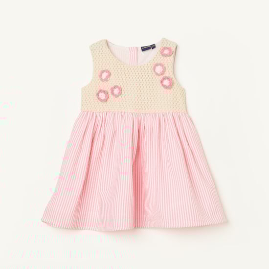 JUNIORS Knit Applique Sleeveless Dress