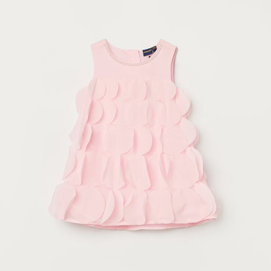 JUNIORS Appliqued A-line Dress