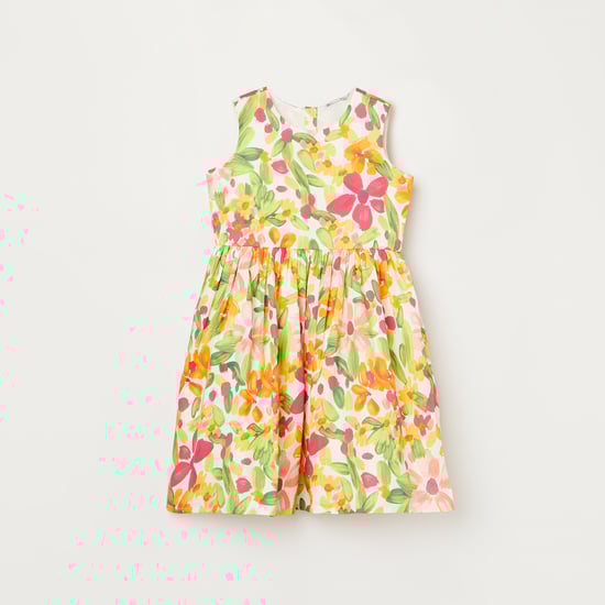 FAME FOREVER Floral Print A-Line Dress