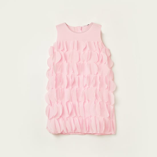 FAME FOREVER Appliqued A-line Dress
