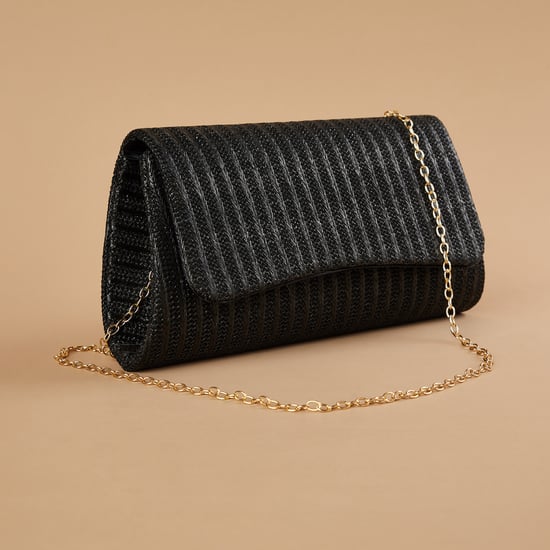 CODE Textured Foldover Clutch
