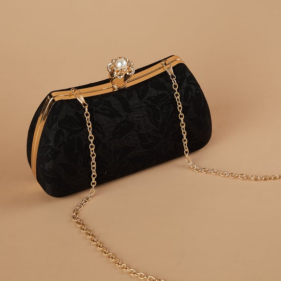 CODE Textured Foldover Clutch