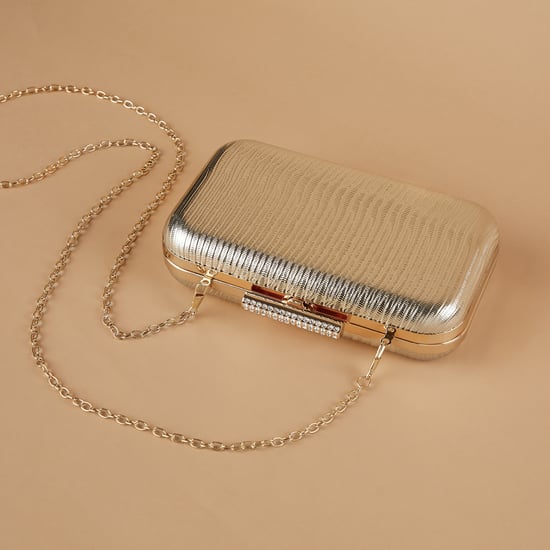 CODE Engraved Minaudiere Clutch