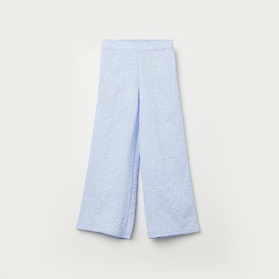 UNITED COLORS OF BENETTON Textured Wide Leg Trousers