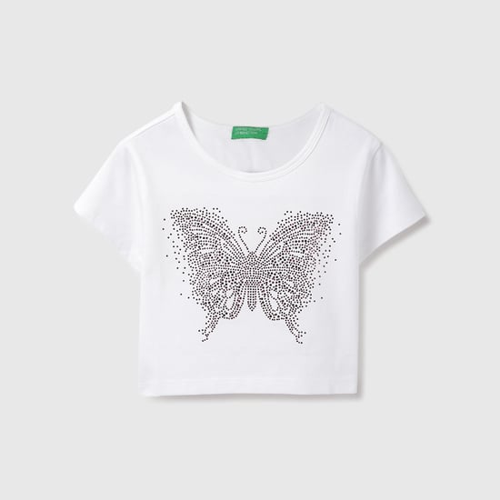 UNITED COLORS OF BENETTON Embellished T-shirt