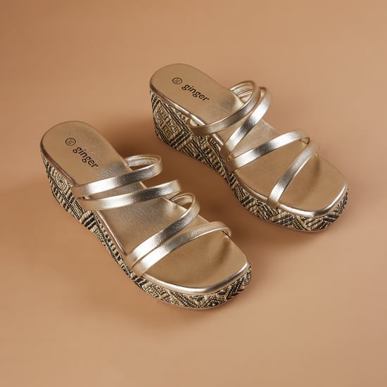 GINGER Woven Wedge Heels