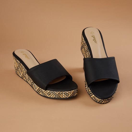 GINGER Woven Heel Wedges