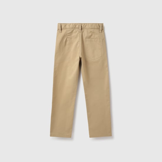 UNITED COLORS OF BENETTON Solid Slim Fit Trousers