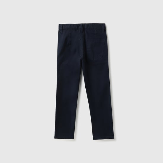 UNITED COLORS OF BENETTON Solid Slim Fit Trousers